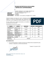 Certificado de Operatividad Equipos Centro Comercial Ceramico Oriente