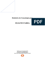 Relatório de Genealogia de Eliane Faria