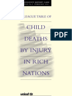 Innocenti Report Card 2 - A League Table of Child Deaths by Injury in Rich Nations