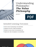 Values of Philosophy