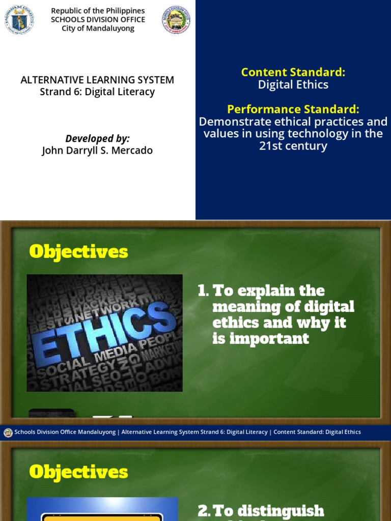6 ALS LC6 Digital Ethics | PDF | Cyberbullying | Copyright Infringement