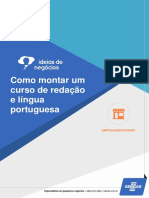 Como Montar Um Curso de Redação e Língua Portuguesa 2