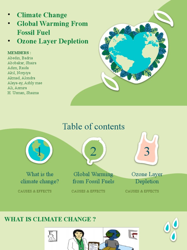 Climate Change: Causes and Effects | PDF | Ozone Depletion | Climate Change