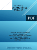 Rotinas e Procedimentos de Trabalho