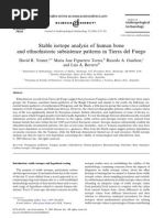 Download 2003 Stable isotope analysis of human bone and ethnohistoric subsistence patterns in Tierra del Fuego por Yesner Figuerero Torres Guichon Borrero by Mara Jos Figuerero SN62814698 doc pdf