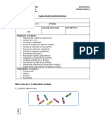 Ev. Diagnostica 1° Matemática