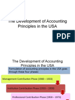 Development of Accounting Principles in The Usa