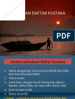 CARA PENULISAN DAFTAR PUSTAKA