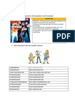 Comparing Characters and Family Members in Comics