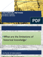 Historical Method PDF For G Classroom