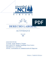 Actividad II - Derecho Laboral