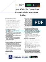 Current Affairs 2020-2021 for Competitive Exams