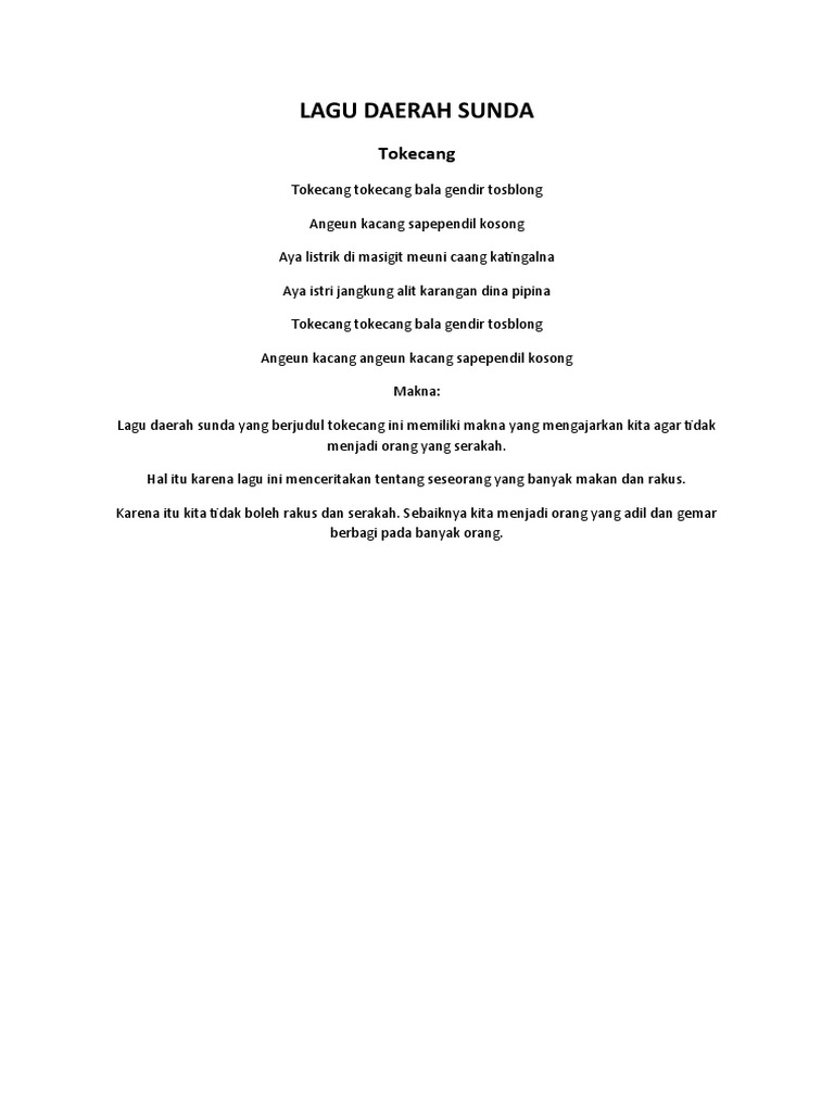 Lagu Kampung Halaman Tradisional Sunda