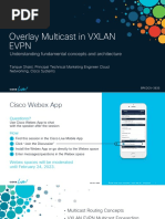 BRKDCN-3638 Overlay Multicast in VxLAN EVPN