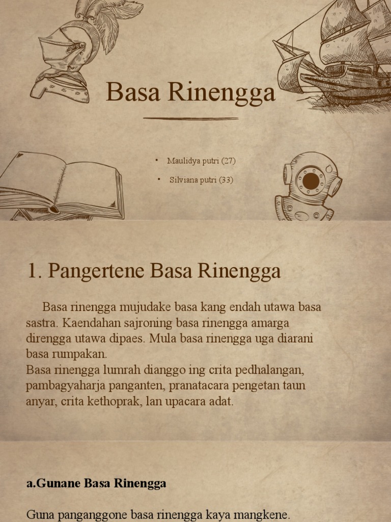 Pengertian dan Jenis Basa Rinengga | PDF