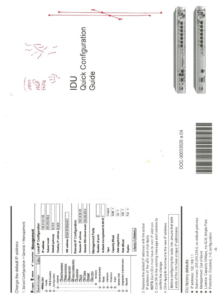 Comandos CERAGON IP10 | PDF