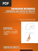 ME 202. Statics of Rigid Bodies. 09. Centroids and Center of Gravity