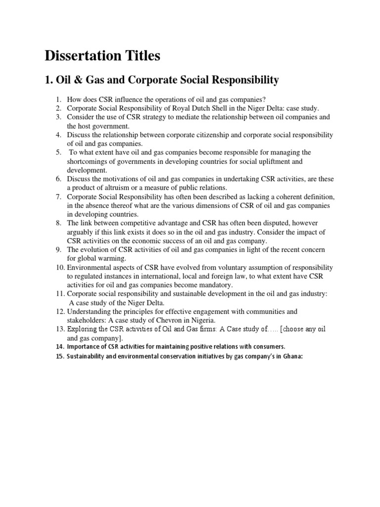 Shell's CSR in the Niger Delta | PDF