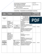 Cronograma Propuesto para Formación Complementaria