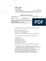 Examen de Geología con preguntas sobre procesos geológicos, minerales y rocas