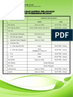 Uptd Puskesmas Buayan: NO Jenis Pelayanan Jadwal Pelayanan Hari JAM