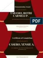 Participation Certificate