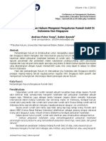 Analisa Perbandingan Hukum Mengenai Pengaturan Rumah Sakit Di Indonesia Dan Singapura