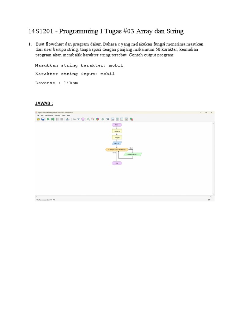 Tugas #03 Array Dan String | PDF