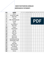 Daftar Hadir Panitia Binda