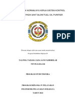 Analisis Tidak Normalnya Kerja Sistem Kontrol Pneumatik Pada Saat Blow Fuel Oil Purifier