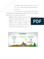 Físico, Donde Viven y Se Relacionan (Se Llama Biotopo) - Biocenosis. Conjunto de Organismos Vivos Que Viven en Un Área Determinado