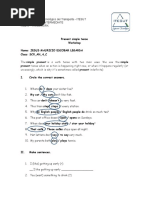 Present Simple Tense Activities