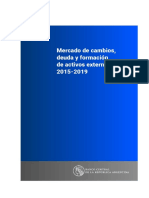 Informe Mercado Cambios Deuda Formacion de Activos Externo 2015 2019