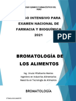 Bromatología de Los Alimentos 2021