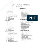 Balotario para El Examen Final