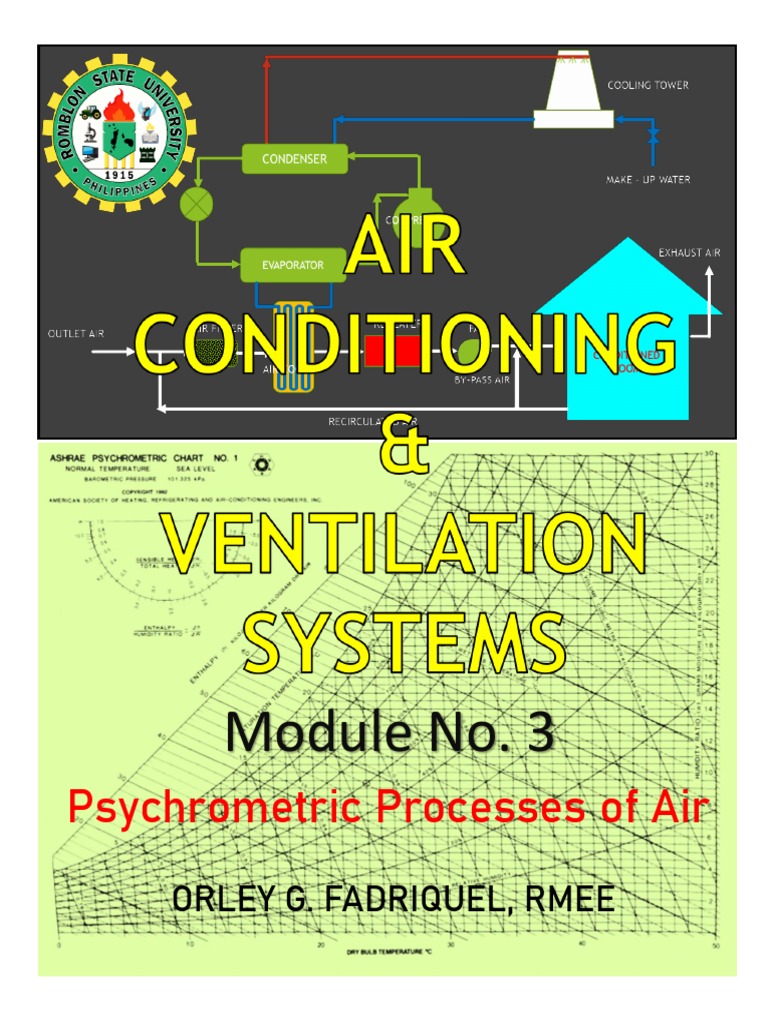 Psychrometric Processes in Air Conditioning | PDF | Humidity | Air ...