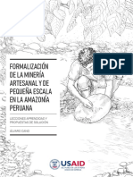 Formalización de La Minería Artesanal y de Pequeña Escala en La Amazonía Peruana