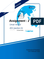University Assignment Cover Page Template