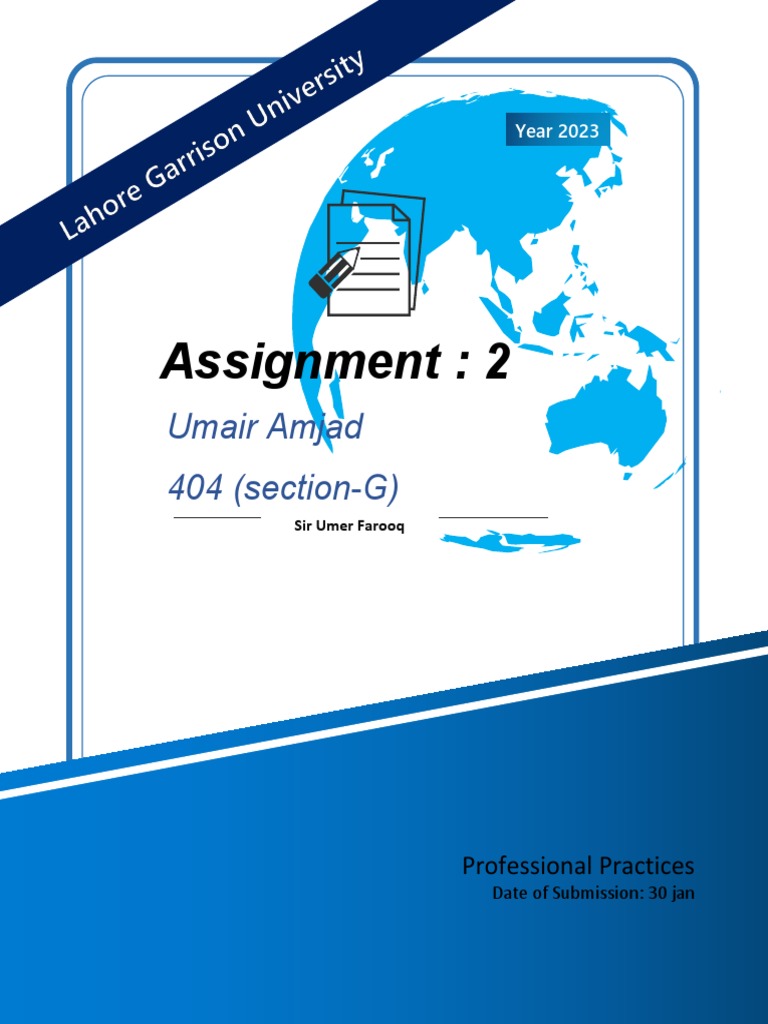 University Assignment Cover Page Template | PDF