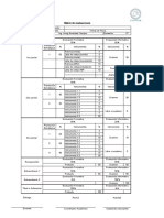 Matríz de Evaluaciones