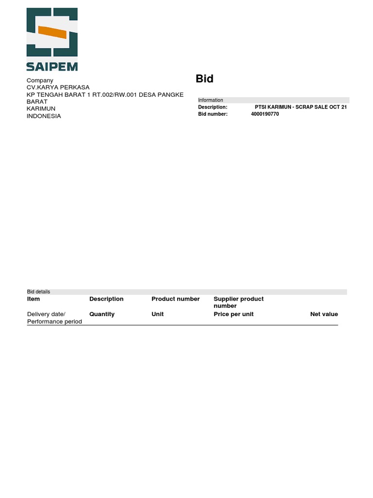 RFX Response | PDF