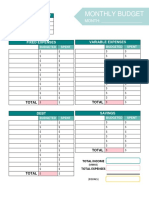 Free Monthly Budget Final PDF