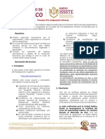 Proceso pre-asignación directa residencias médicas ISSSTE 2023