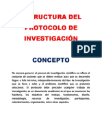 Estructura Del Protocolo de Investigación