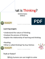 Week 2 So What Is Thinking Lecture
