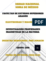 INVESTIGACIÓN PROPIEDADES MAGNETICAS DE LA MATERIA