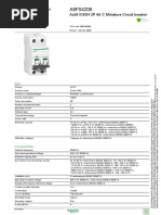 Acti9 iC60H RCBO Data Sheet | PDF | Manufactured Goods | Electrical ...