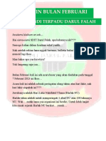 Buletin Bulan Februari: Mading Sdi Terpadu Darul Falah