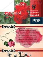Trabajo de Investigación. Importancia Del Geraniol. Q Organica. Los Propinos. LQFB