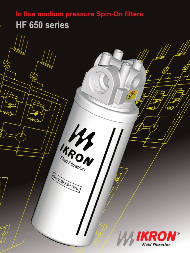 HF 650 Series: in Line Medium Pressure Spin-On Filters | PDF ...